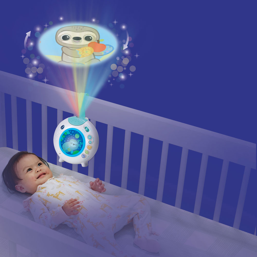 Proyector Portátil Para Cuna De Bebe Vtech Duerme Conmigo Celeste - Promart