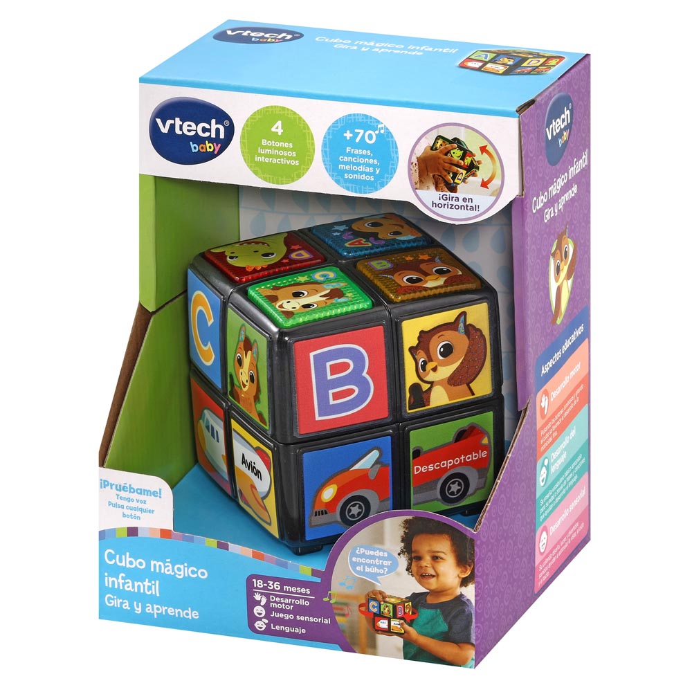 Vtech Baby Cubo M Gico Infantil Gira Y Aprende Beb Descubre Meses