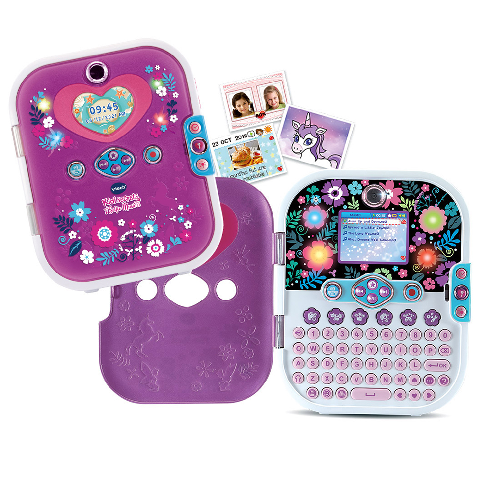 VTech Pink Secret Safe Girls - Diario secreto para niñas, juguete educativo  con juegos, conexión MP3 y más | Regalos para niñas de 5, 6, 7 años en