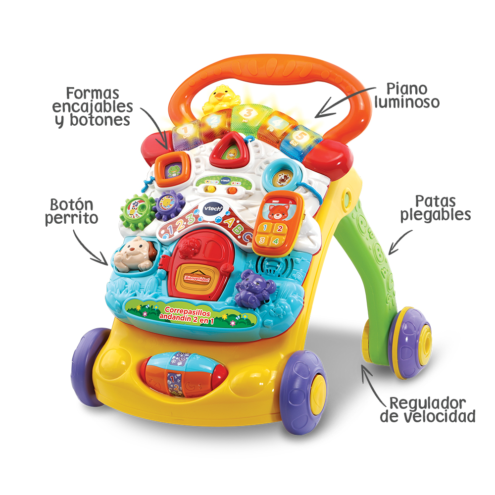 Andador Para Bebes Niña Con Luces Canciones y Sonidos De 6 A 12 Meses 1 2 3  Años